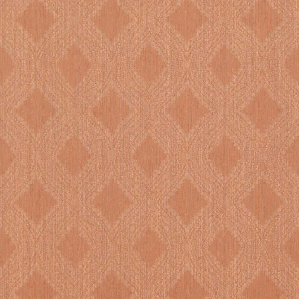 Pastel Orange Diamond Pattern Wallpaper