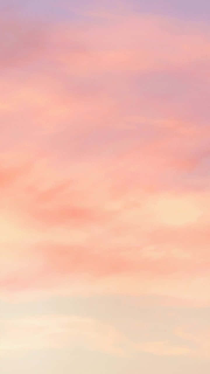 Pastel Peach Aesthetic Sky Mobile Wallpaper