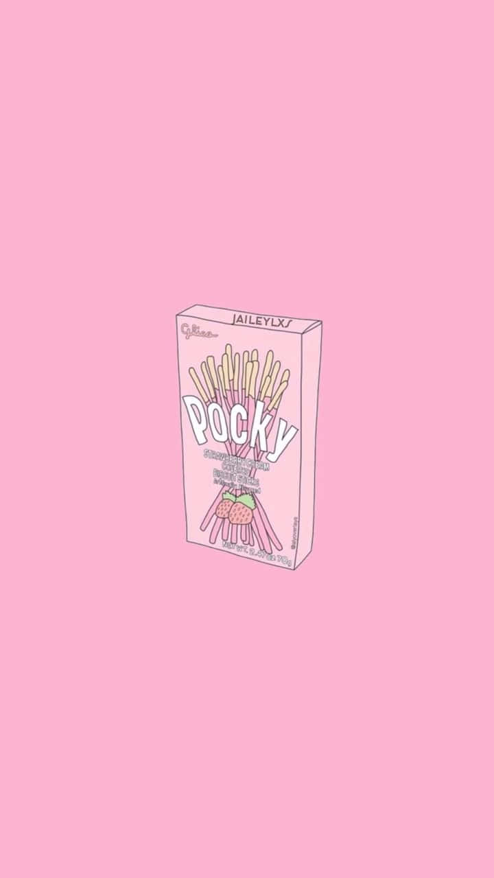 Pastel Pink Aesthetic Anime Pocky Wallpaper