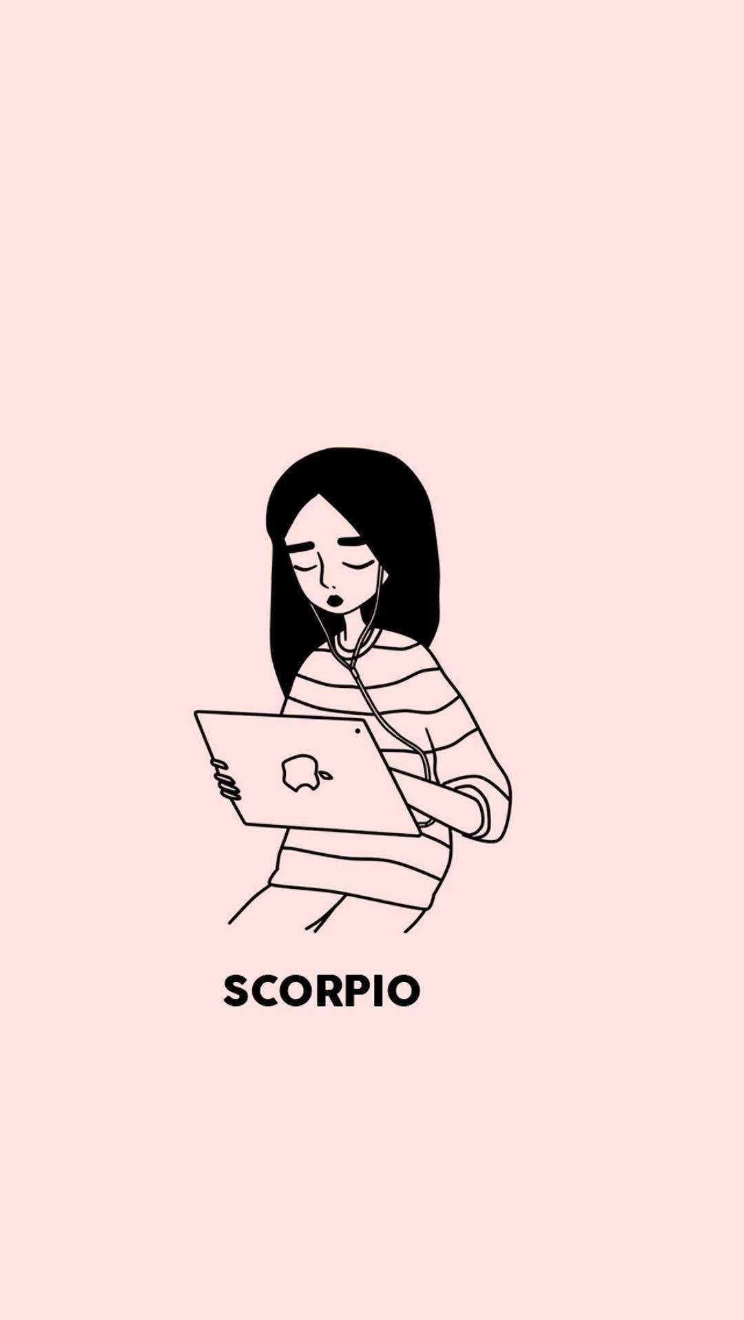 Pastel Scorpio Aesthetic Drawing Wallpaper