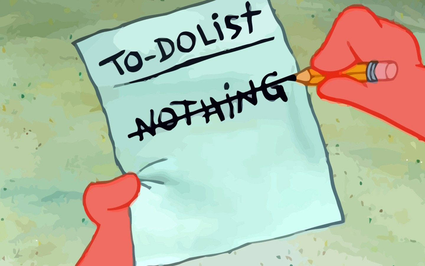 Patrick Star To Do List Wallpaper