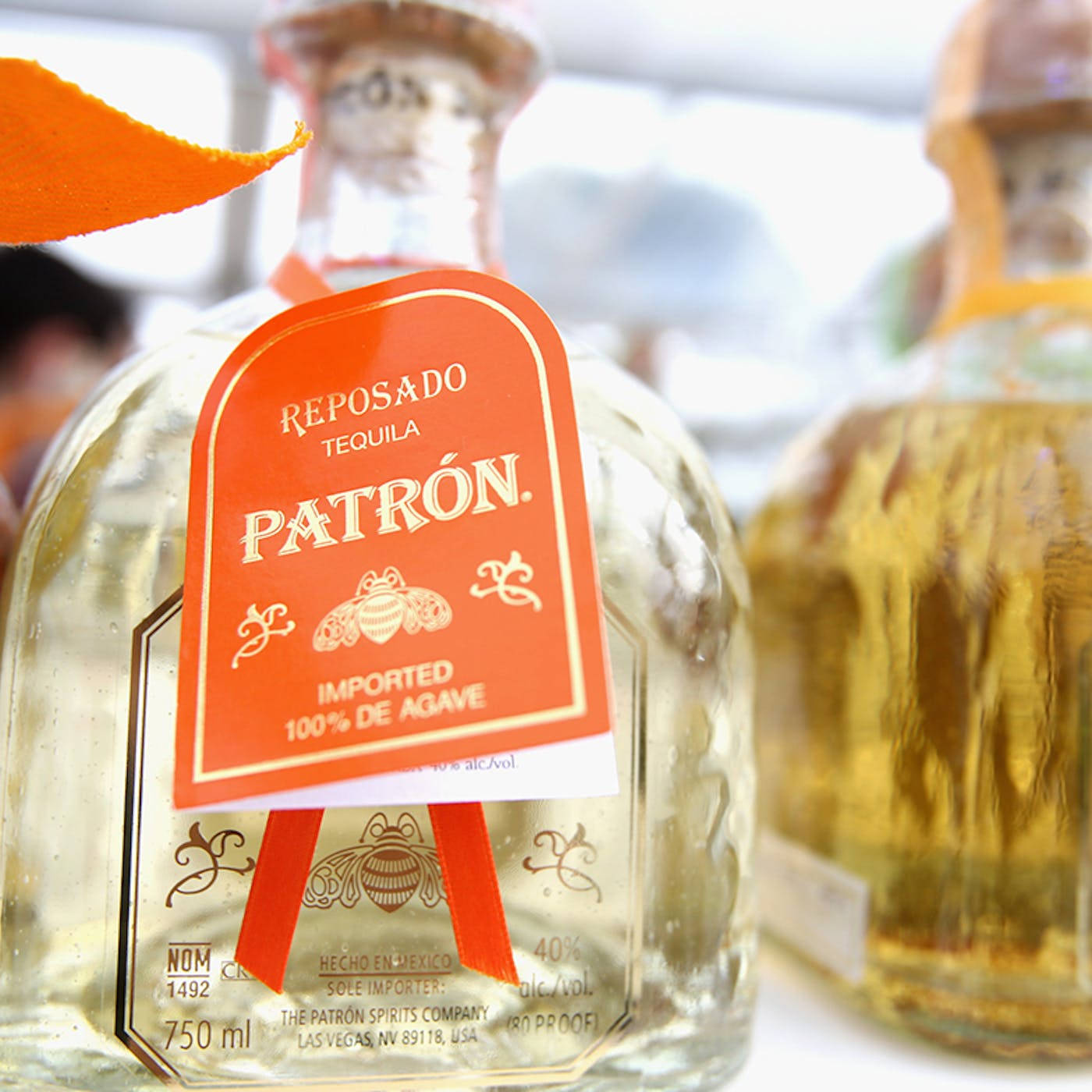 Patron Tequila Reposado Tag Selective Focus Wallpaper