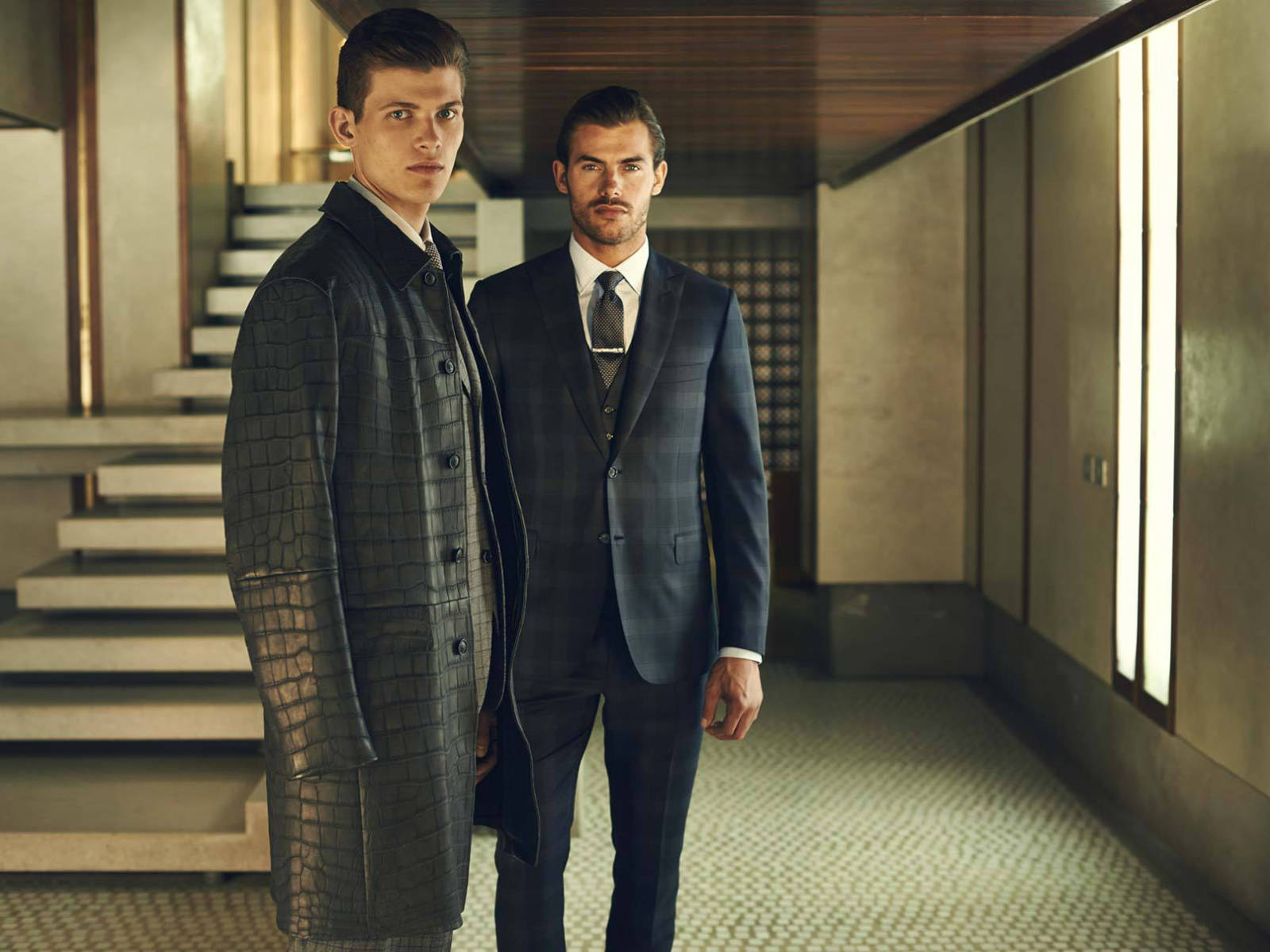 Patterned Brioni Suits Wallpaper