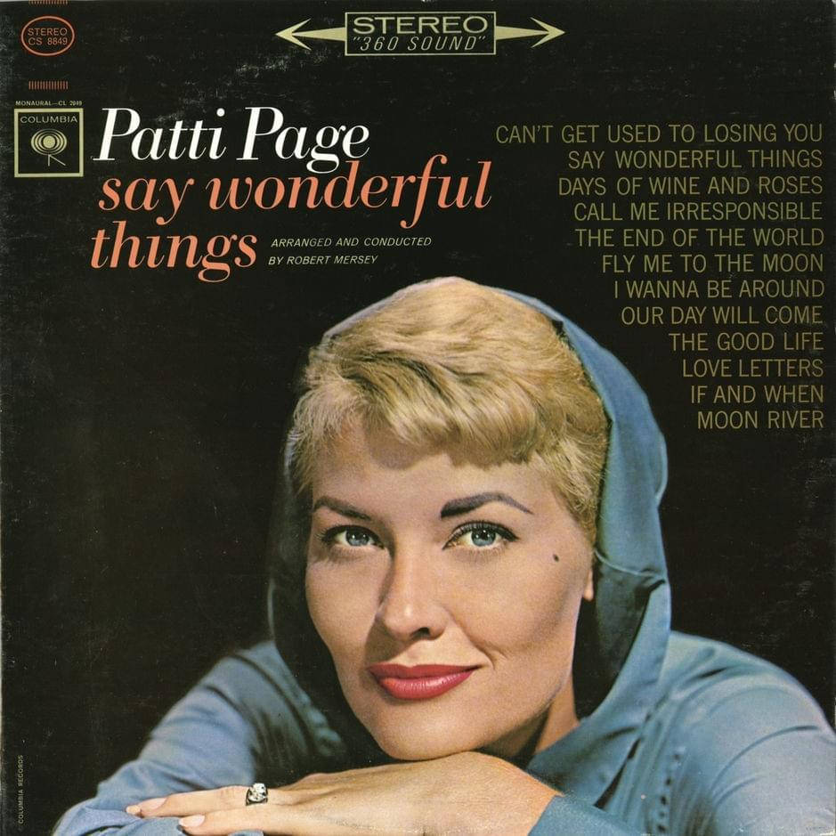 Patti Page Say Wonderful Things Wallpaper