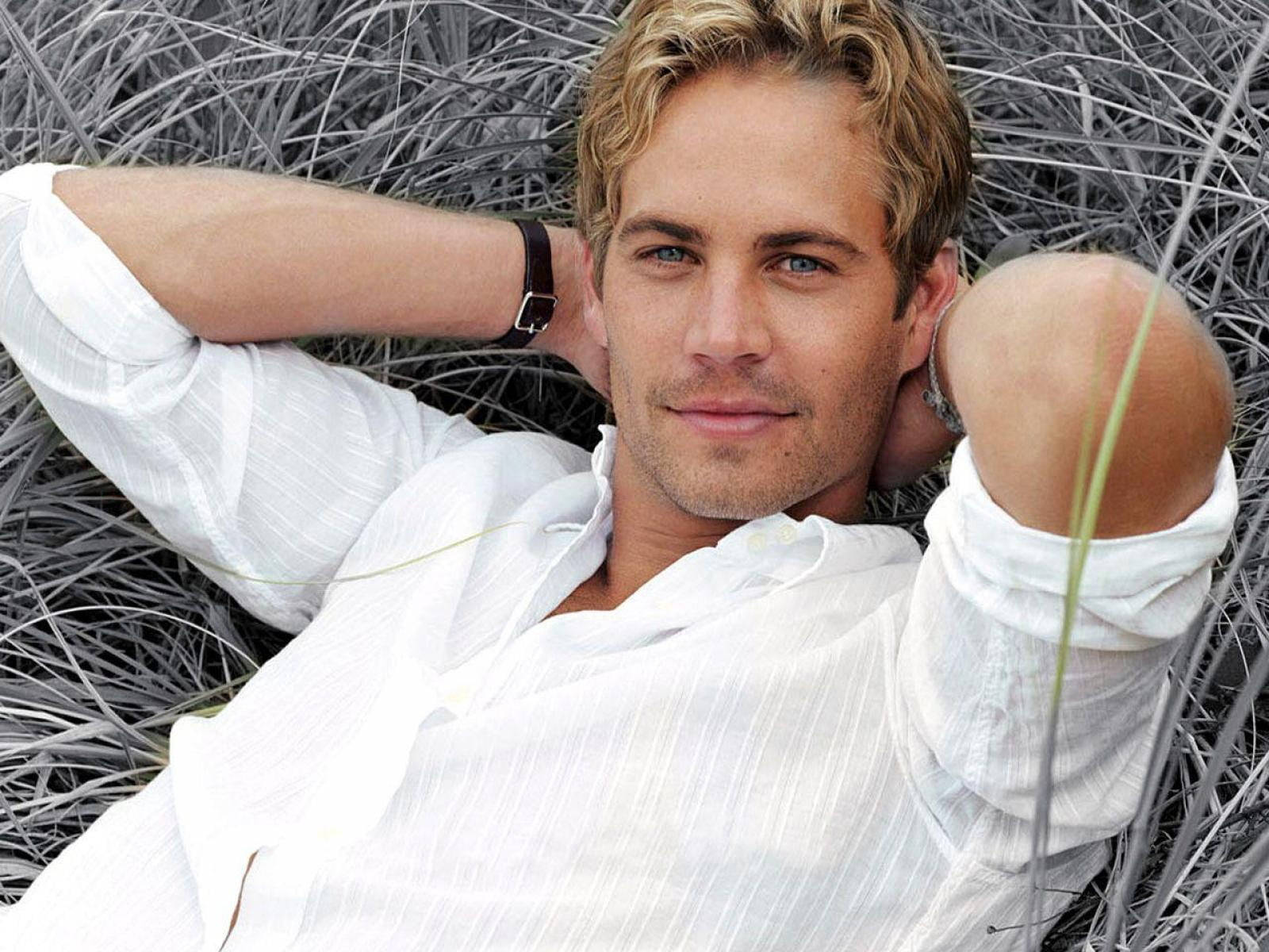 Paul Walker Lying Down On Hay Wallpaper