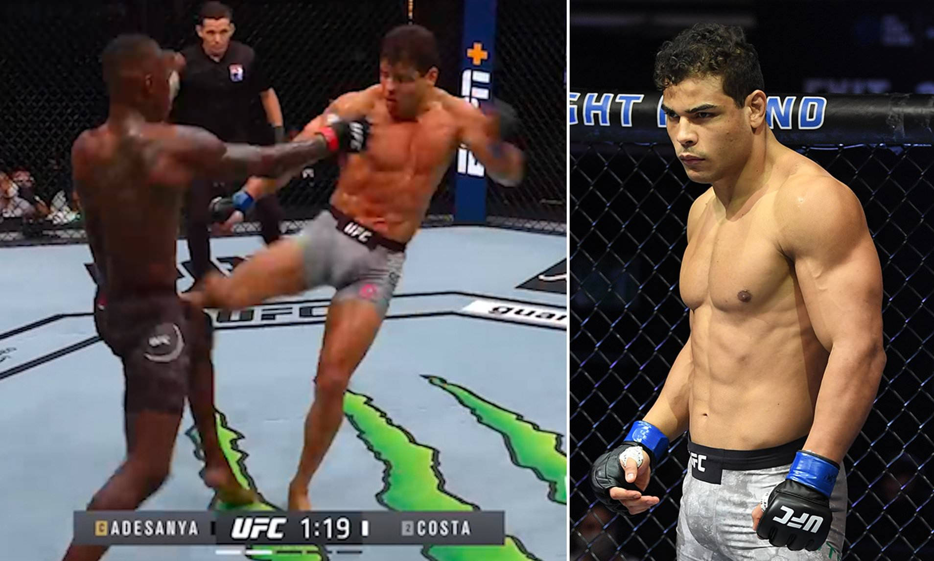 Paulo Costa Versus Israel Adesanya Kick Wallpaper