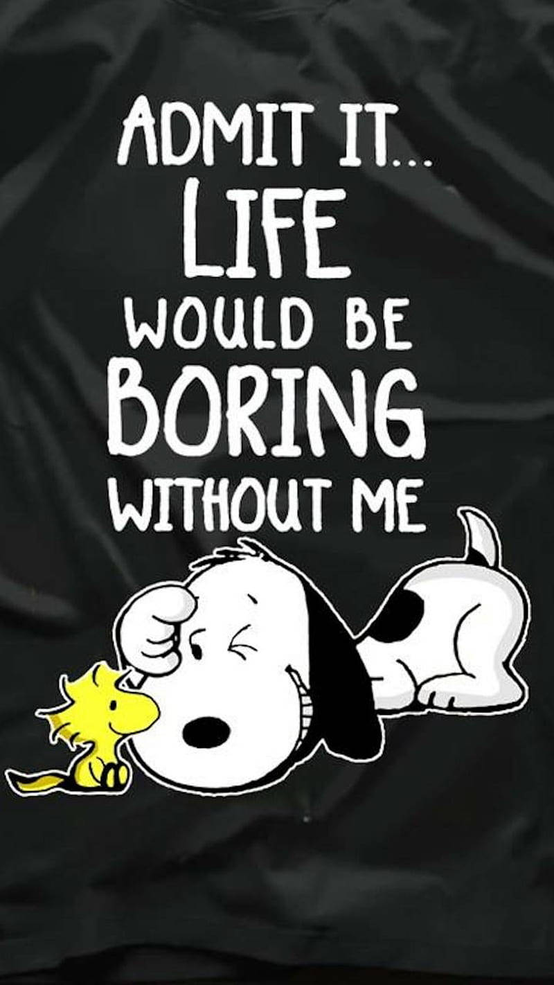 Peanuts Life Would Be Boring Wallpaper