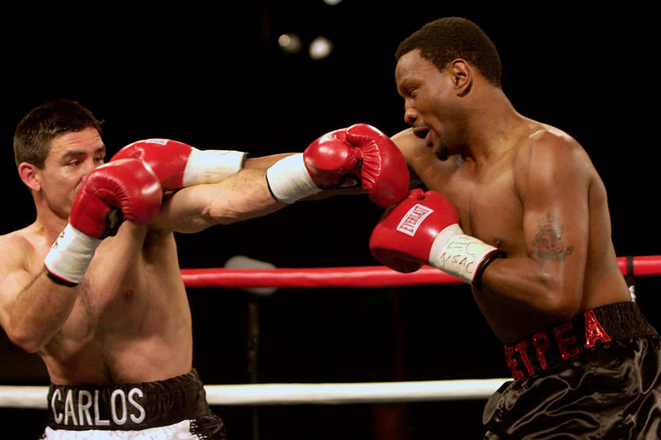 Pernell Whitaker With Carlos Bojorquez Wallpaper