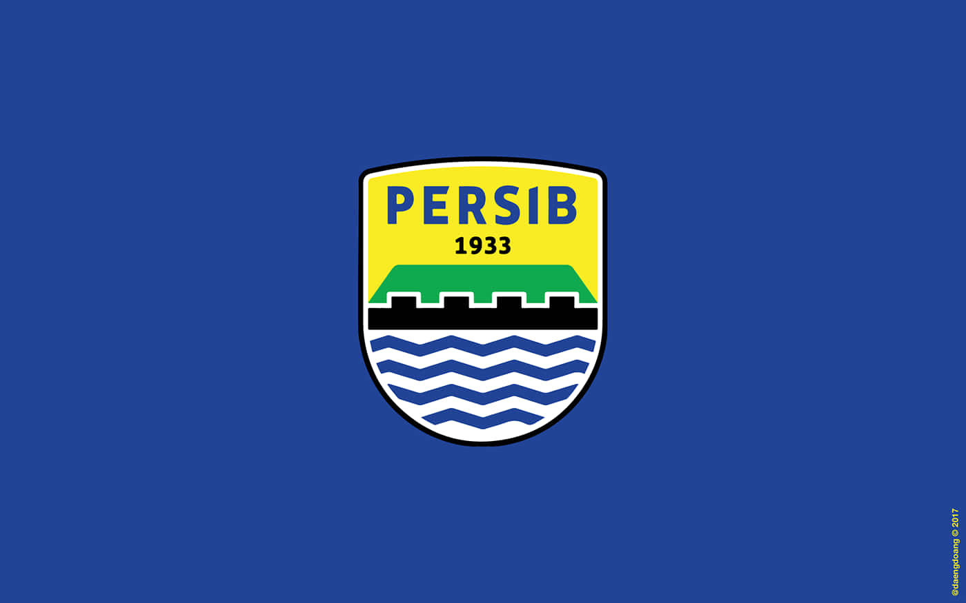 Persib Bandung Logo Blue Background Wallpaper