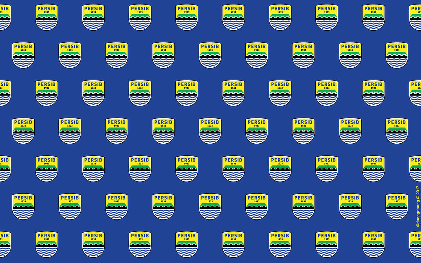 Persib Bandung Logo Pattern Wallpaper