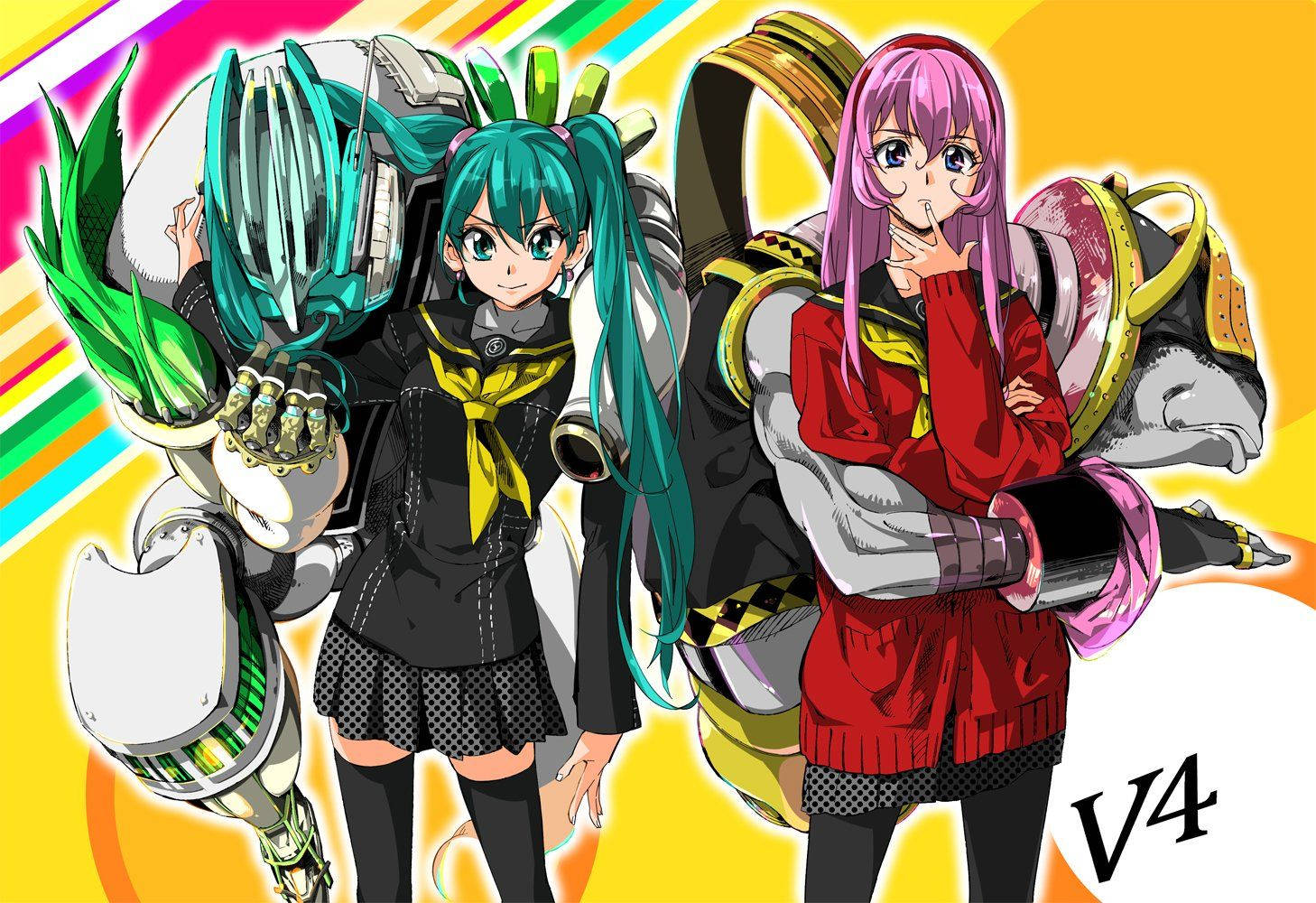 Persona 4 And Hatsune Miku In An Exciting Crossover. Wallpaper