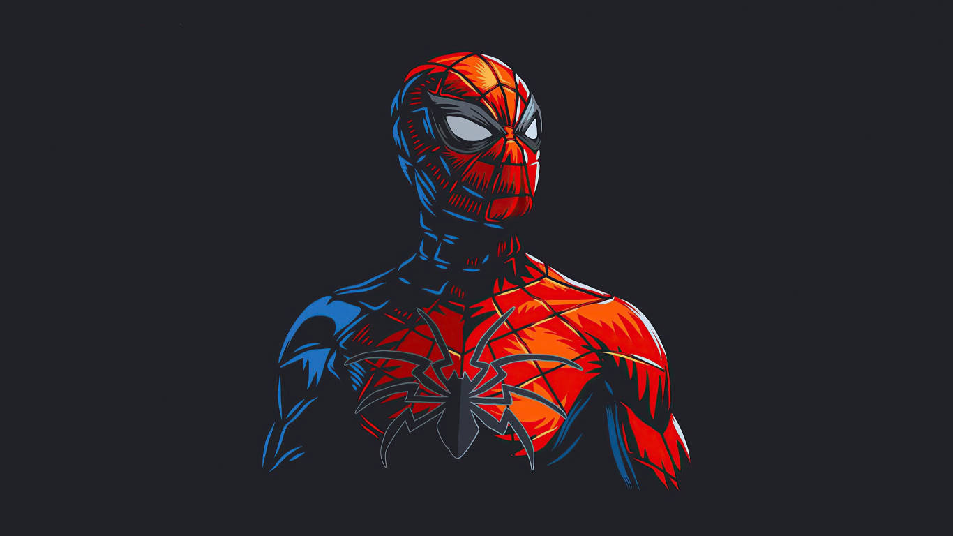 Peter Parker In The Iconic Spiderman Suit Wallpaper