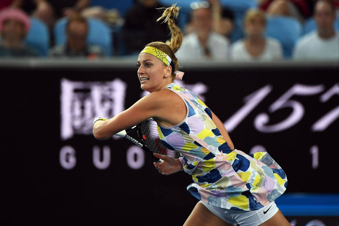 Petra Kvitova Side Profile While Playing Wallpaper