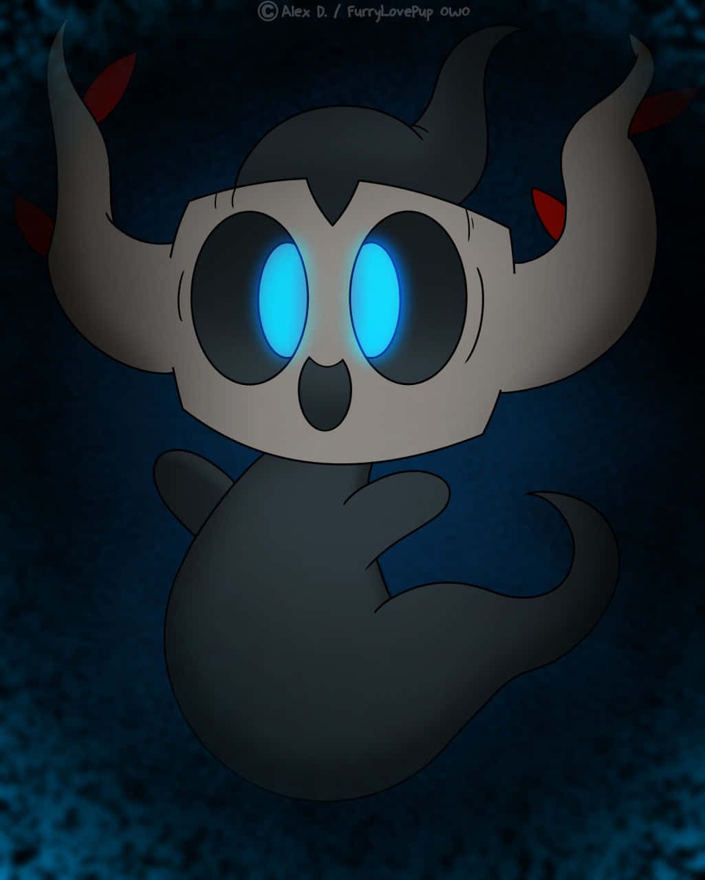 Phantump With Blue Eyes Wallpaper