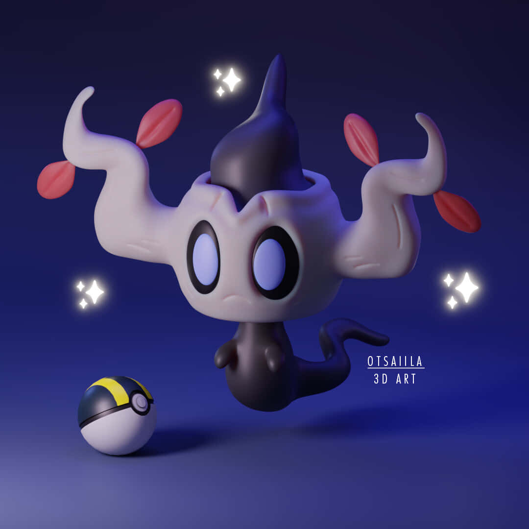 Phantump With Pokeball Wallpaper