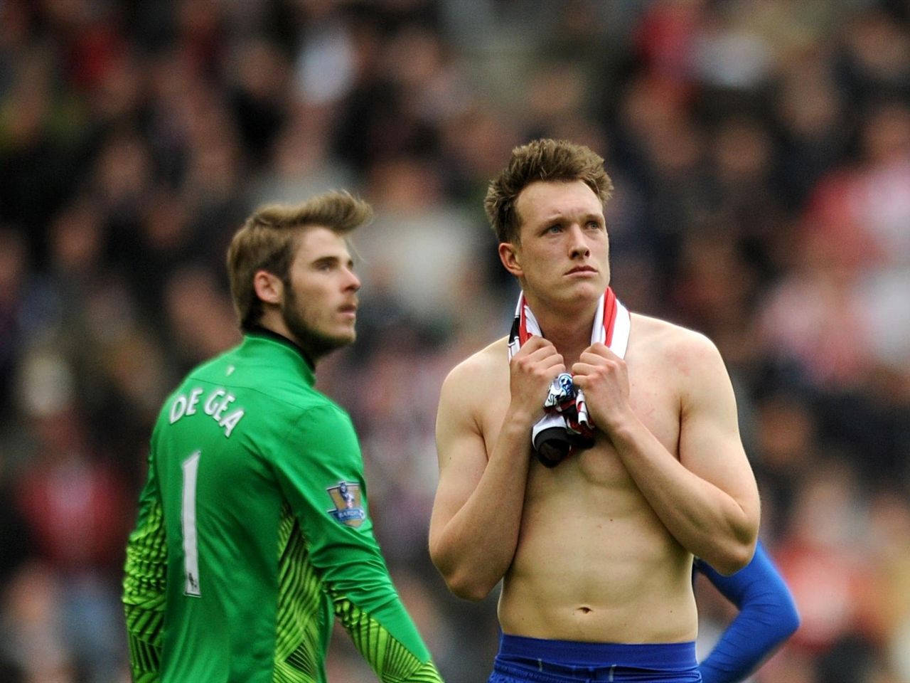 Phil Jones Removed Shirt Wallpaper