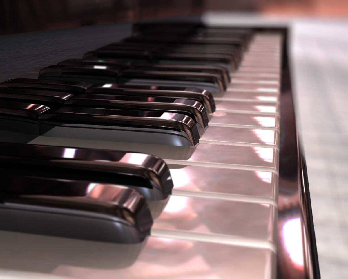 Piano Lustrous Keyboard Wallpaper