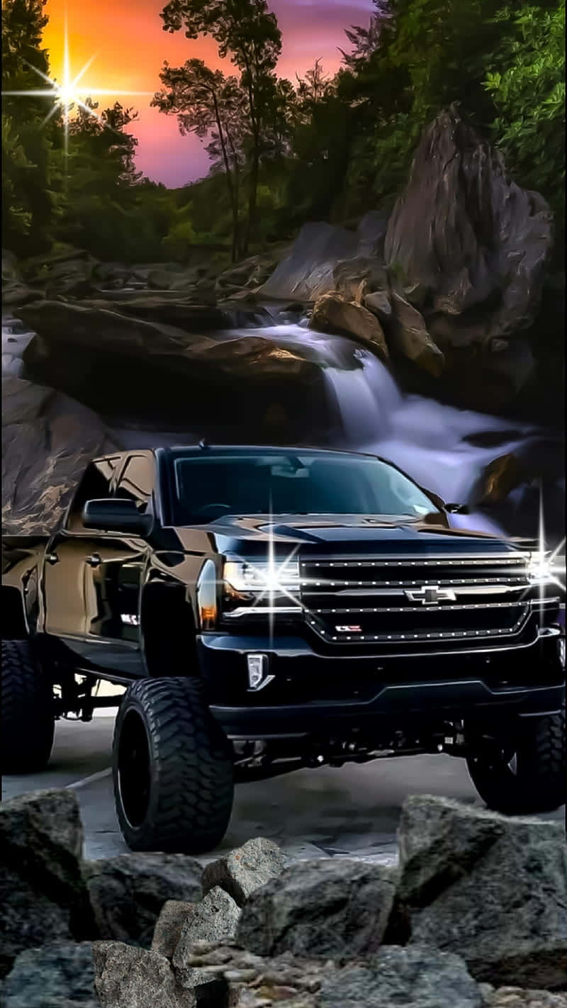 Pickup Truck Chevrolet Silverado Rocky Road Wallpaper