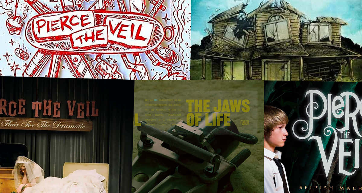 Pierce The Veil Album Covers Collage Wallpaper