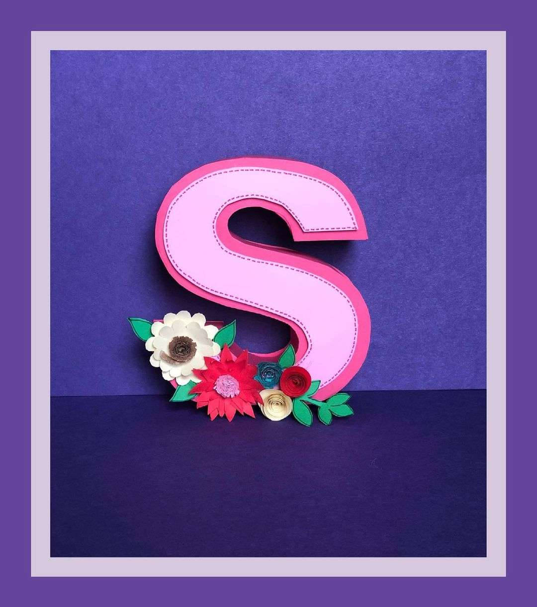 Pink And Purple S Alphabet Wallpaper