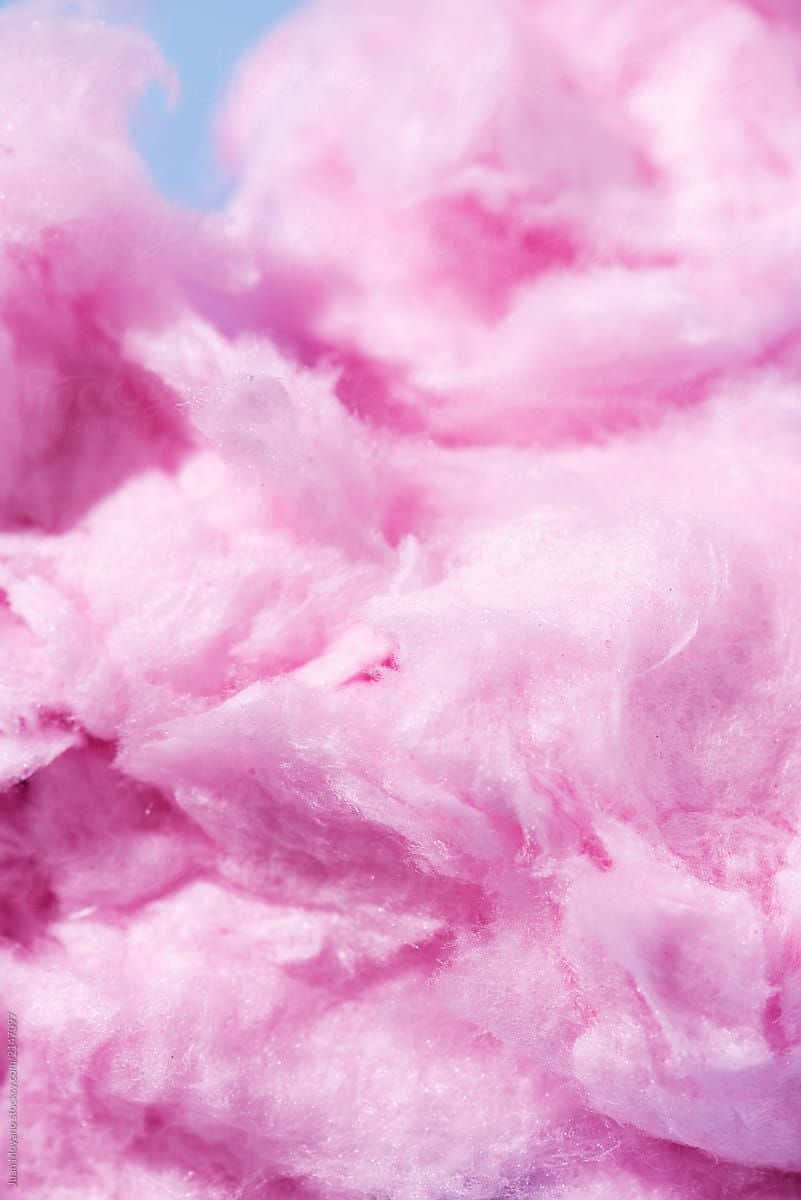 Pink Cotton Candy Aesthetic Wallpaper