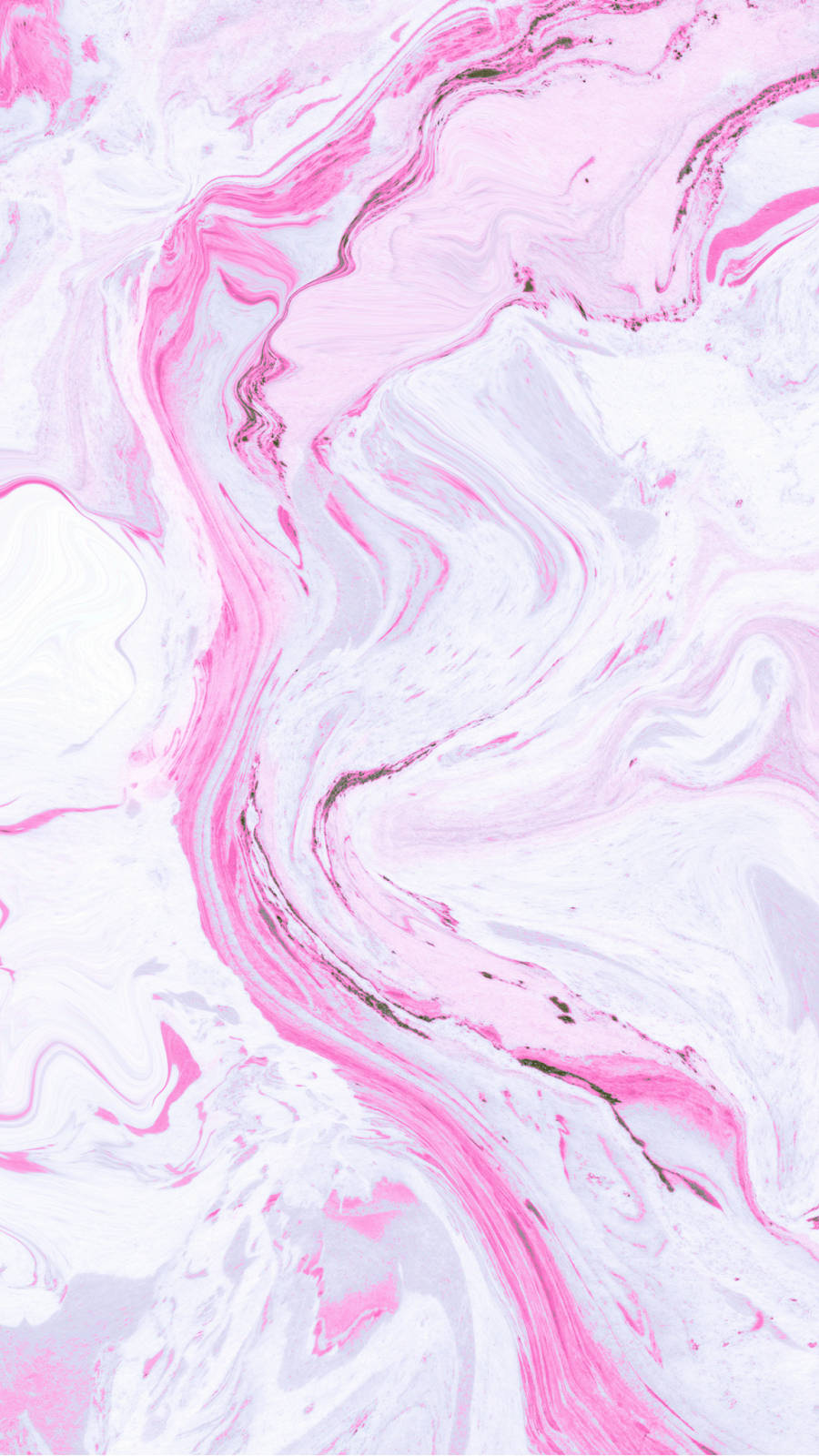 Pink Marble Neon Lines Wallpaper