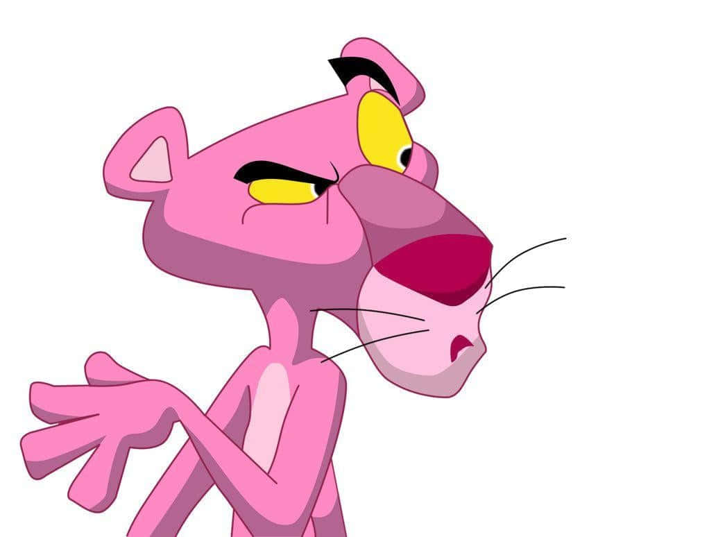 Pink Panther Smug Expression Wallpaper