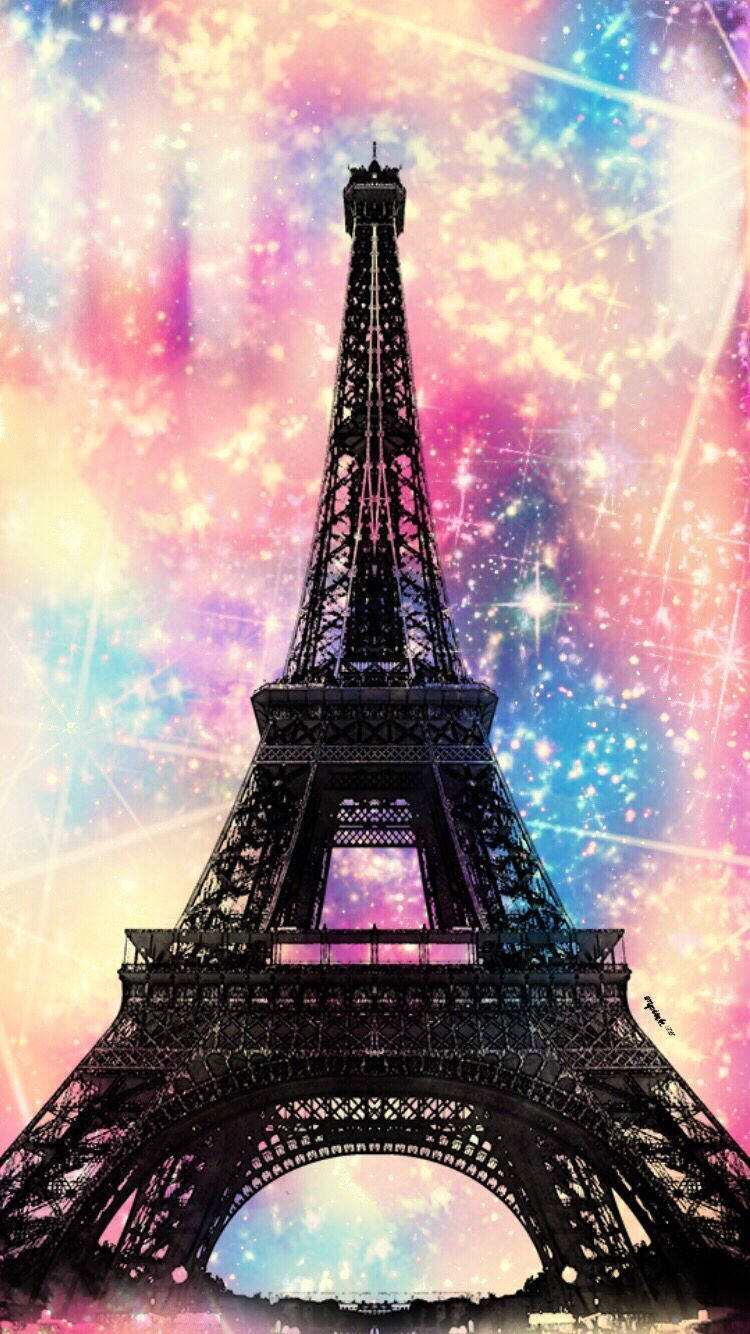 Pink Paris Abstract Backdrop Wallpaper