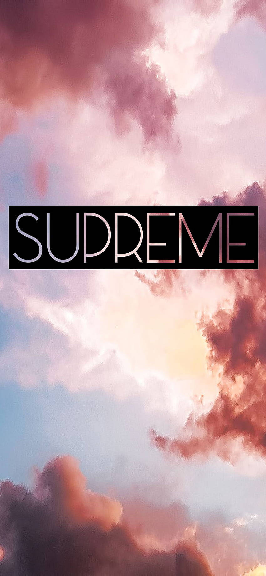 Pink Sky Supreme Aesthetic Wallpaper