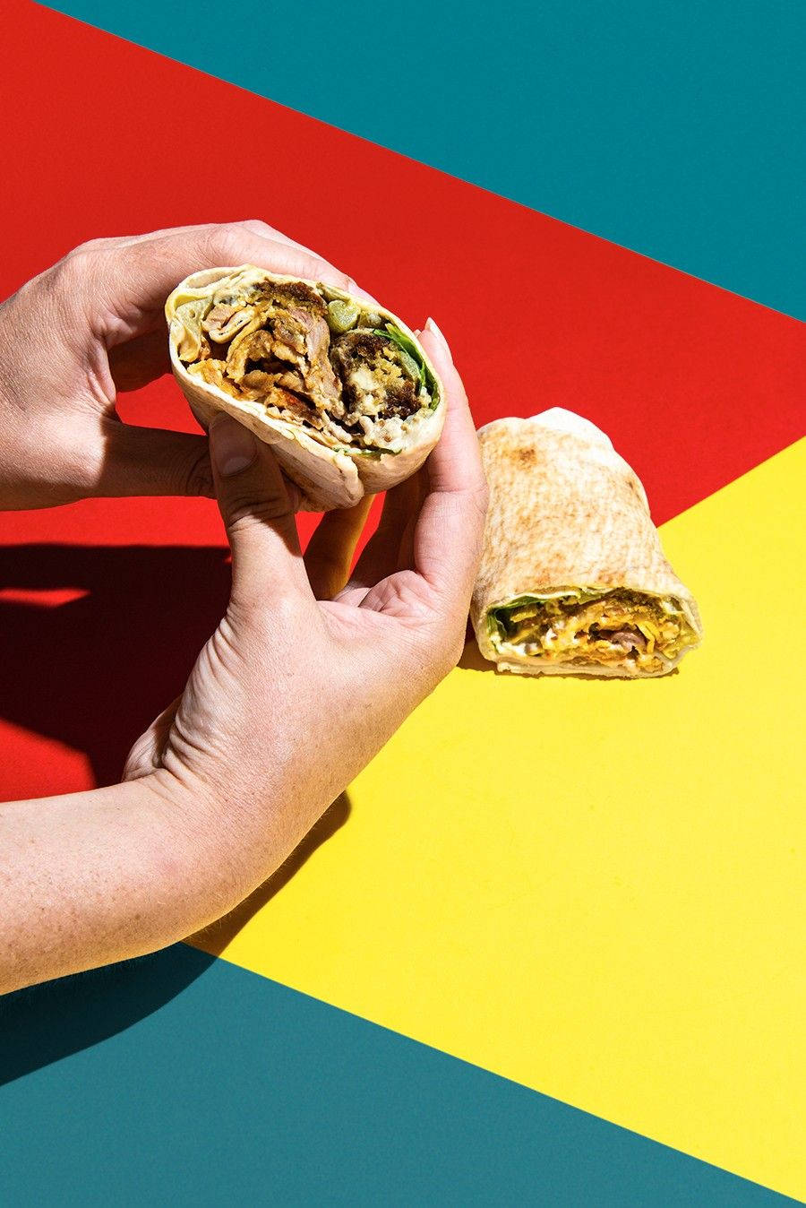 Pita Wrapped Burrito Wallpaper