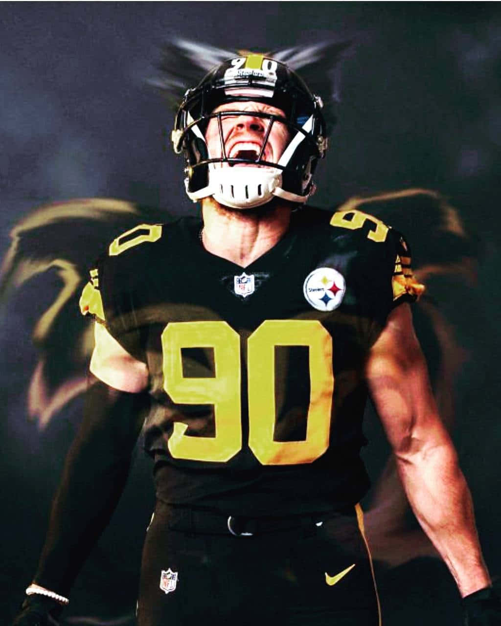 Pittsburgh Steelers Linebacker T.j. Watt. Wallpaper