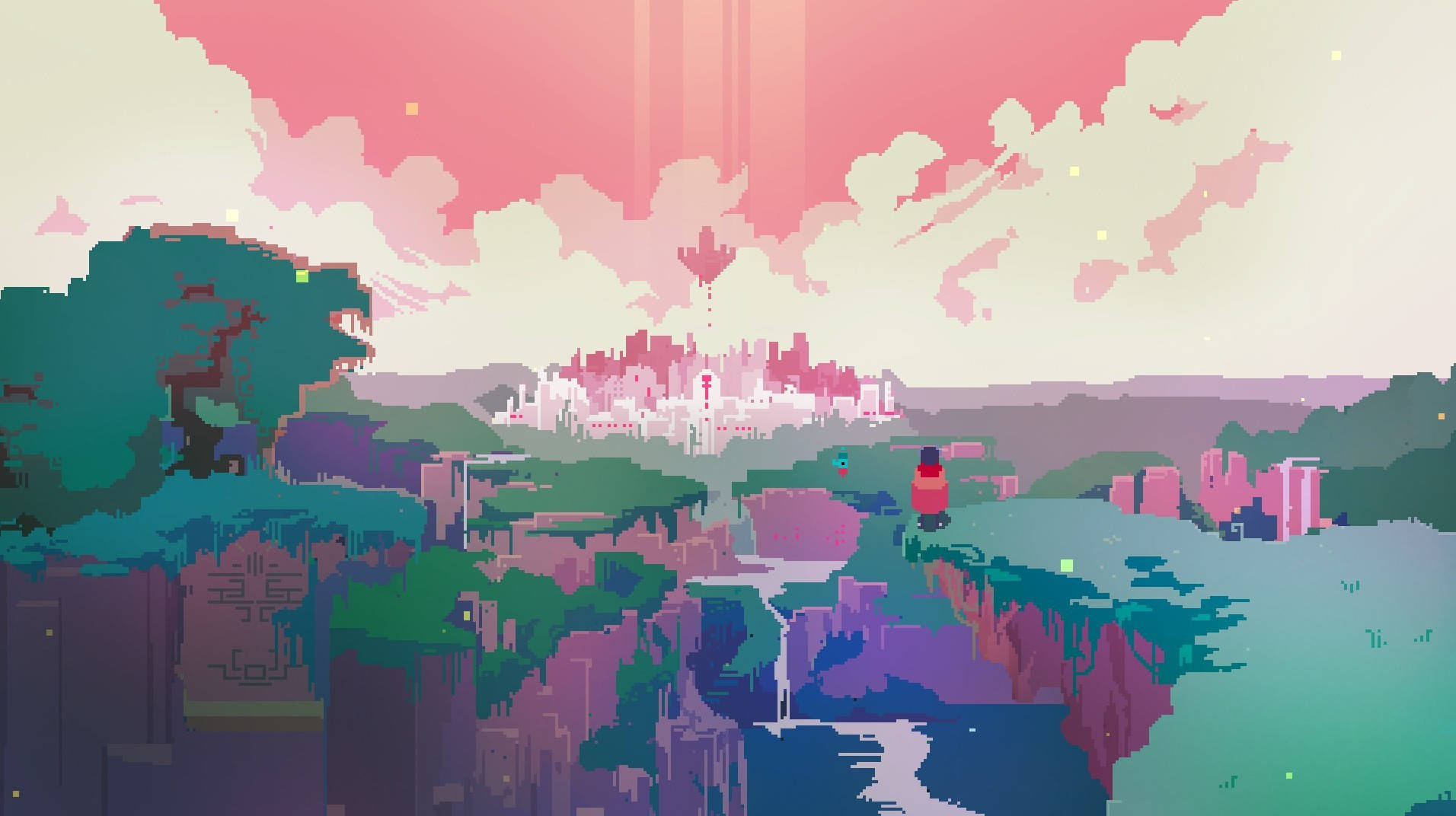 Pixel Nature Hyper Light Drifter Wallpaper