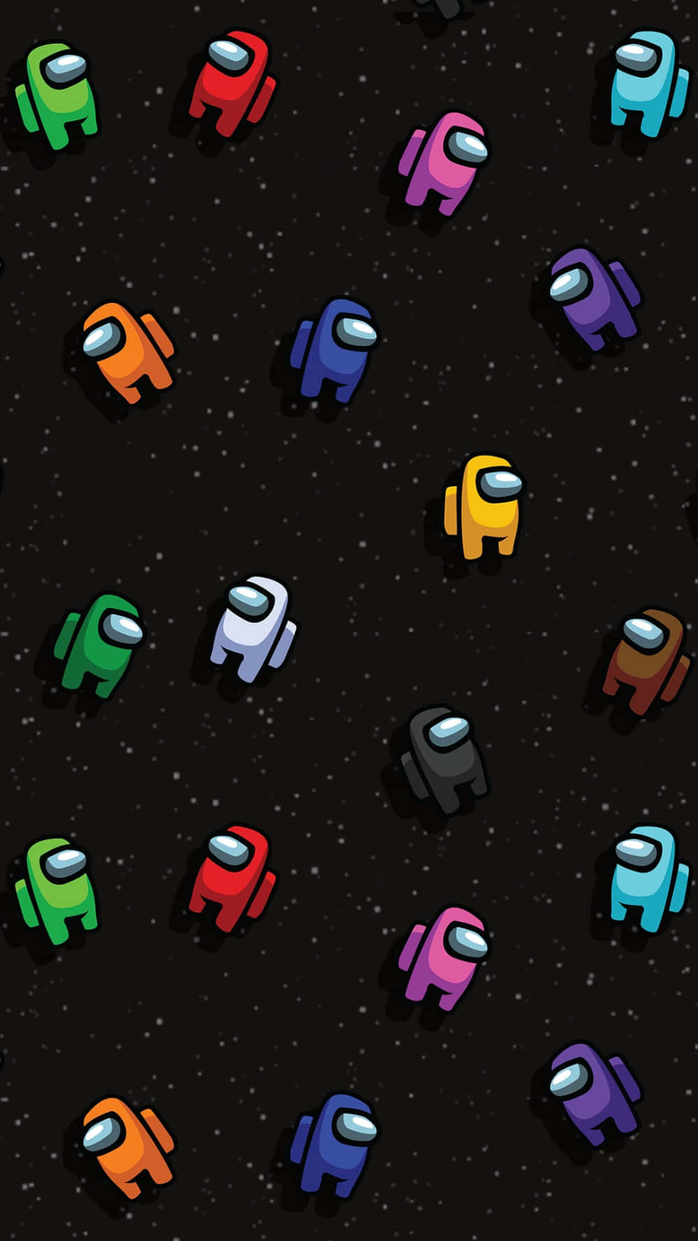 Pixelated Spaceships On A Black Background Wallpaper