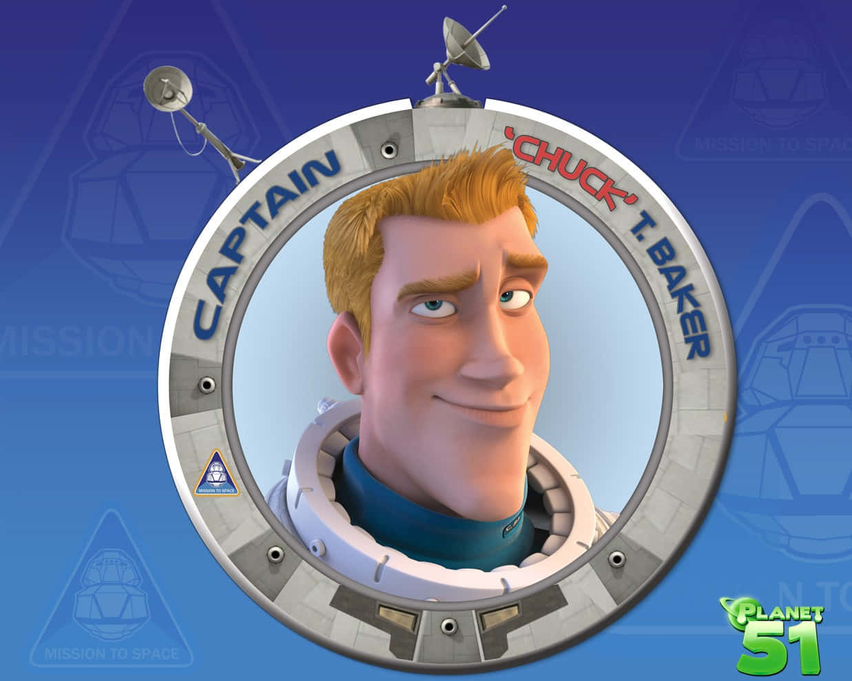 Planet 51 Captain T. Baker Wallpaper