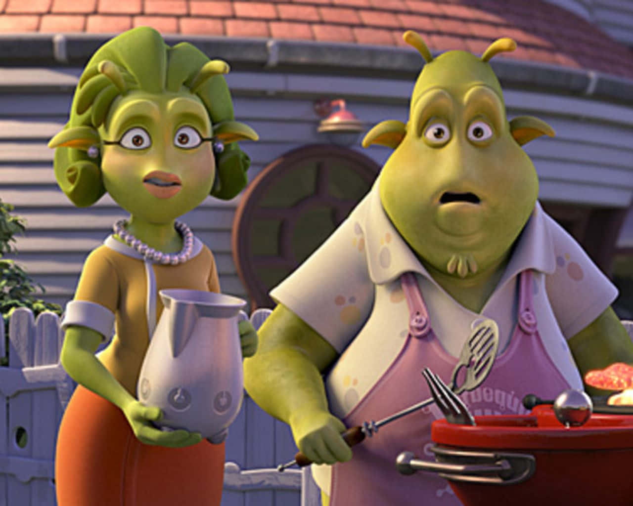 Planet 51 Glar And Skiff Wallpaper