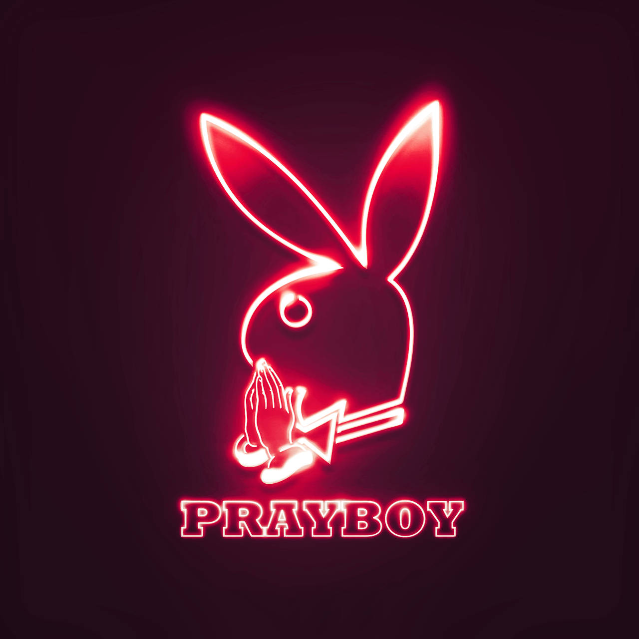 Playboy Aesthetic Red Neon Wallpaper