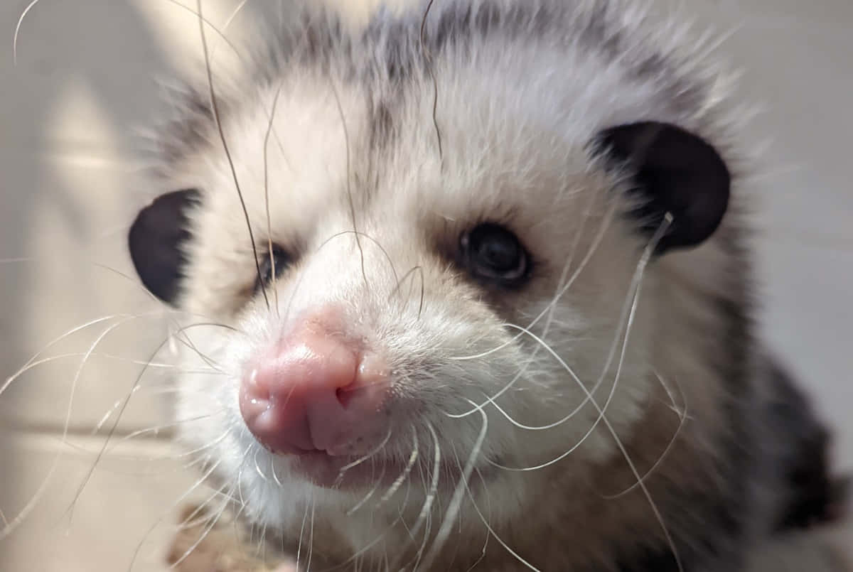 Playful Opossum In The Wild Wallpaper