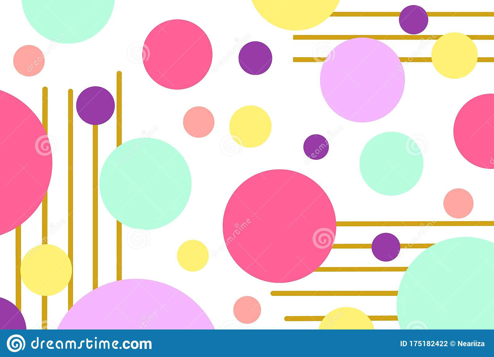 Playful Pastel Abstract Art Wallpaper