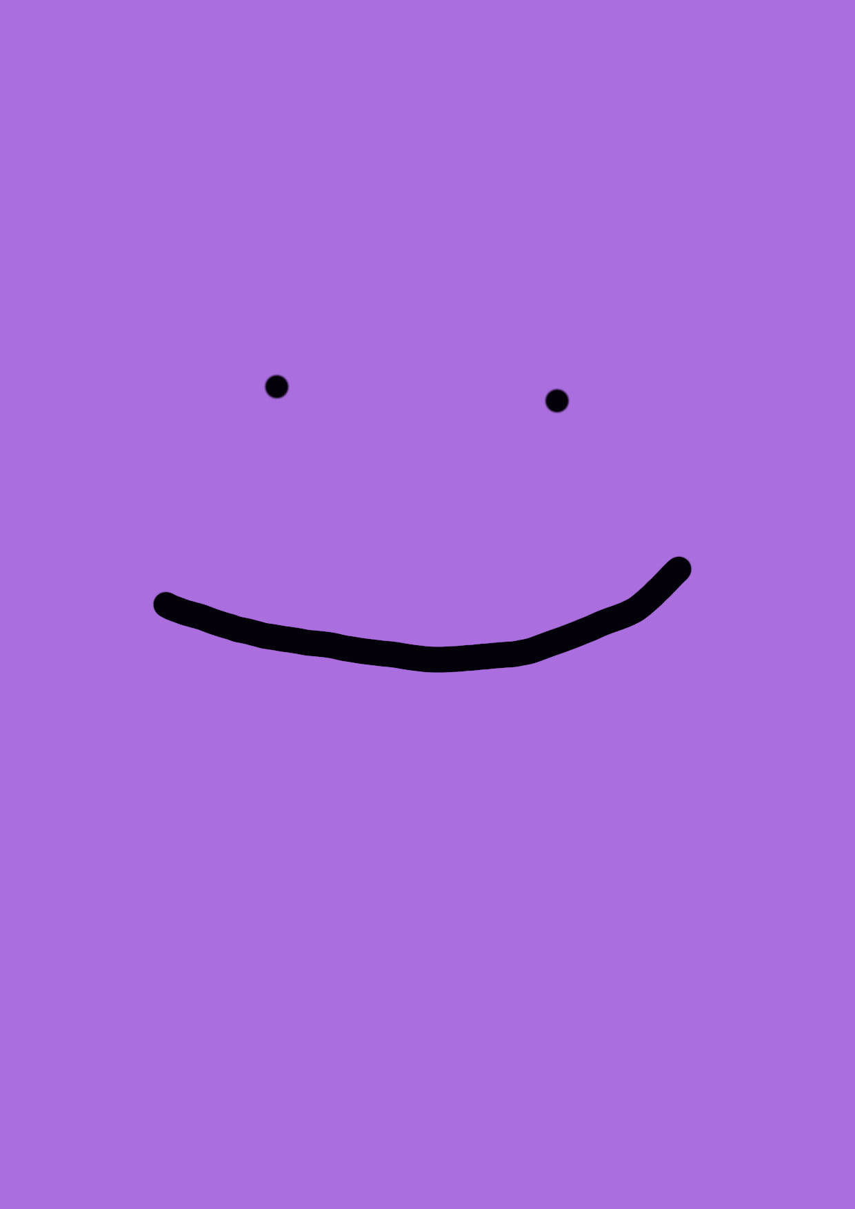 Playful Purple Ditto Illustration Wallpaper