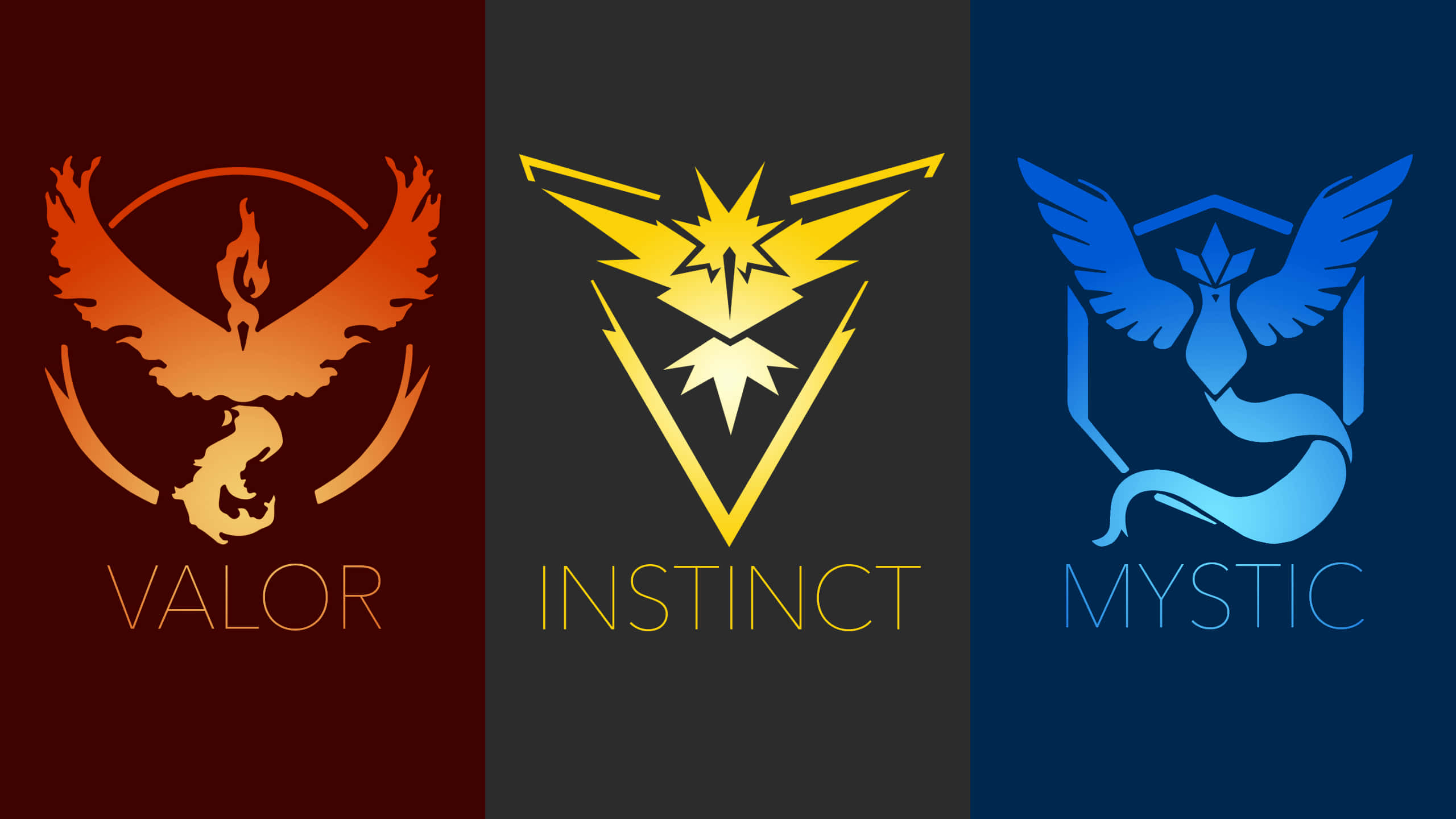 Pokemon Mystic, Instinct, And Valor Wallpaper