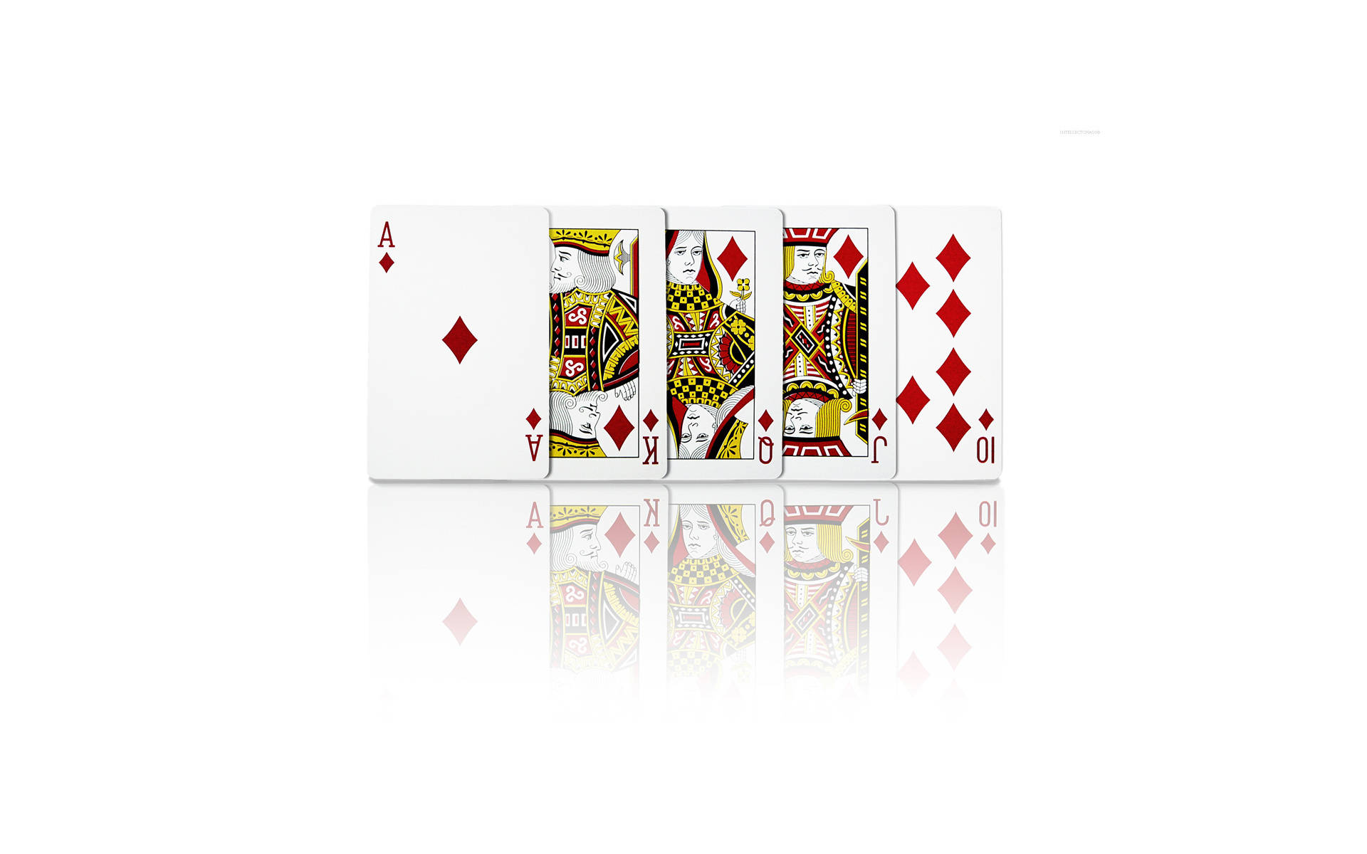 Poker Diamonds Straight Flush Wallpaper