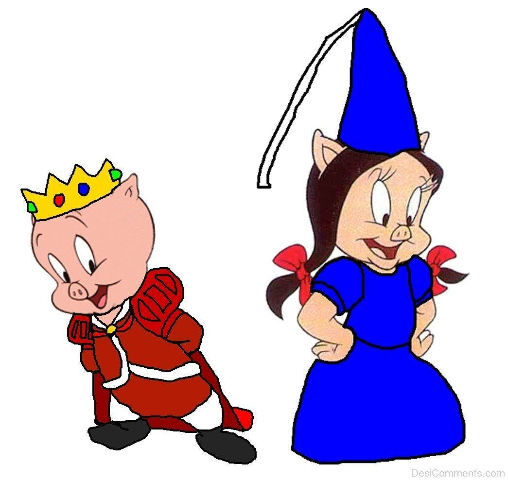 Porky Pig And Petunia Pig Wallpaper