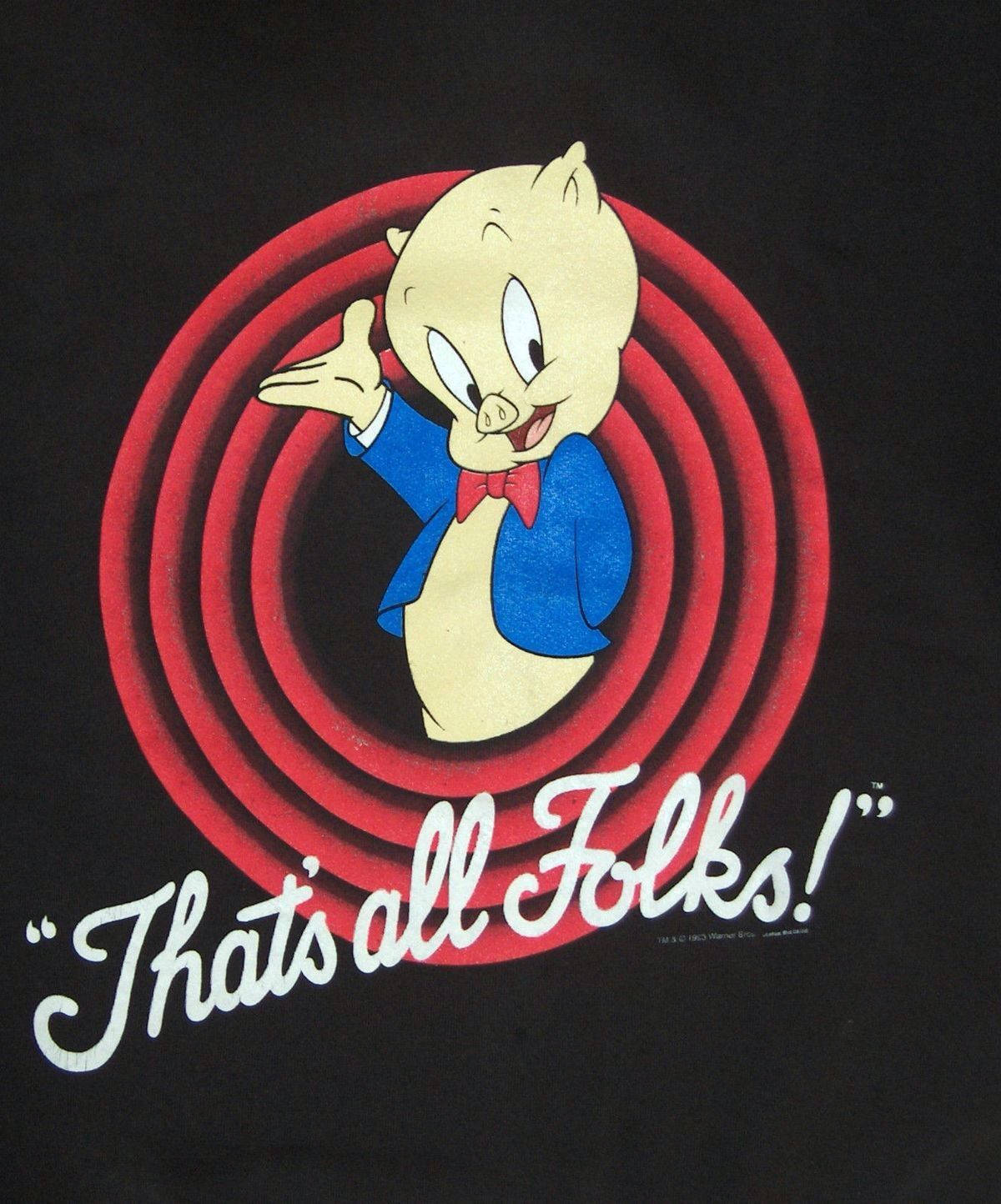 Porky Pig That's All Folks Wallpaper