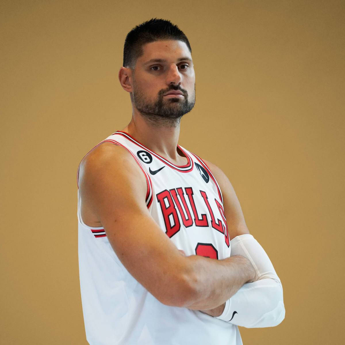 Portrait Nikola Vucevic Chicago Bulls Powerful Center Wallpaper