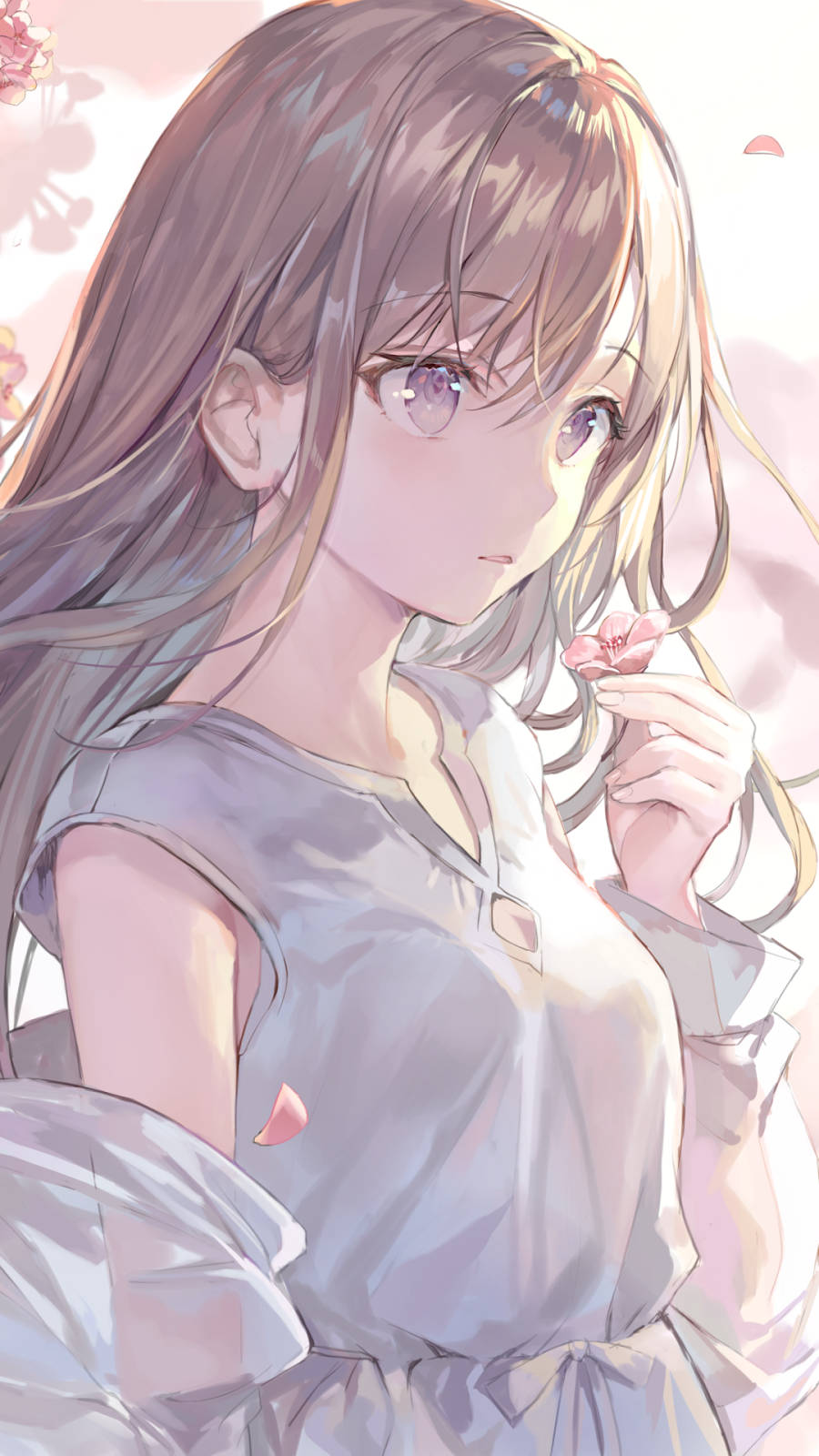 Portrait Of Anime Girl Phone Wallpaper