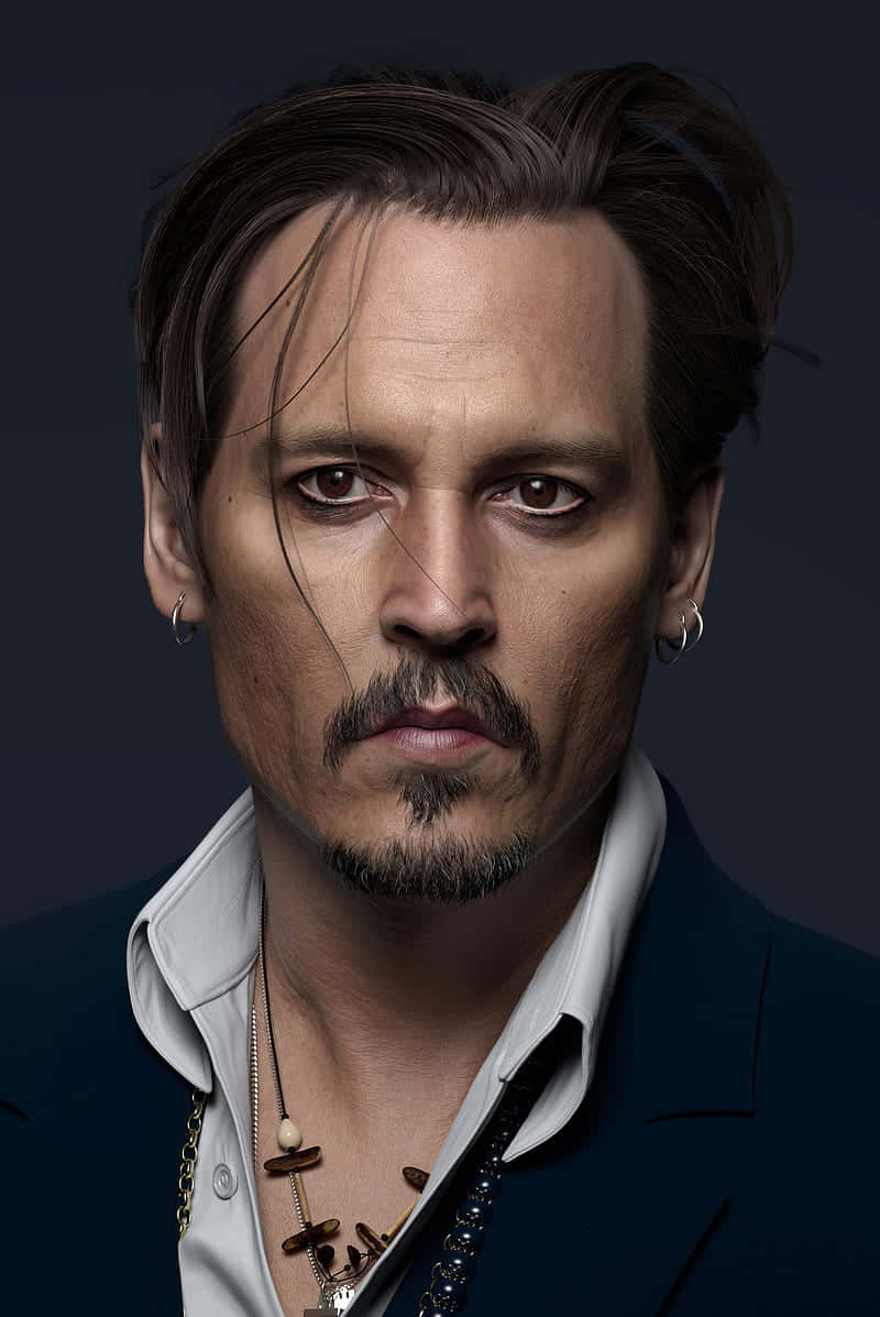 Portrait Photography Fierce Johnny Depp Wallpaper