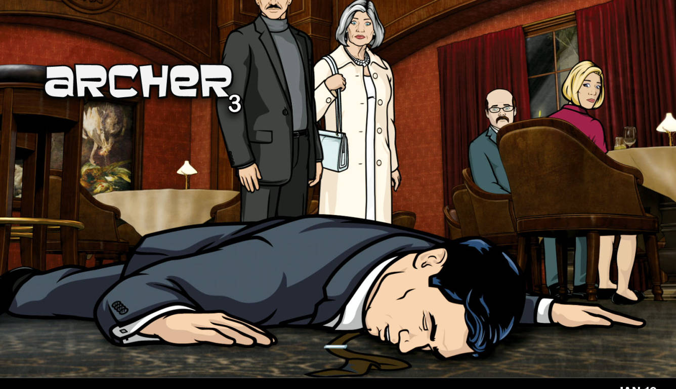 Poster Of Archer 3 On Floor Wallpaper