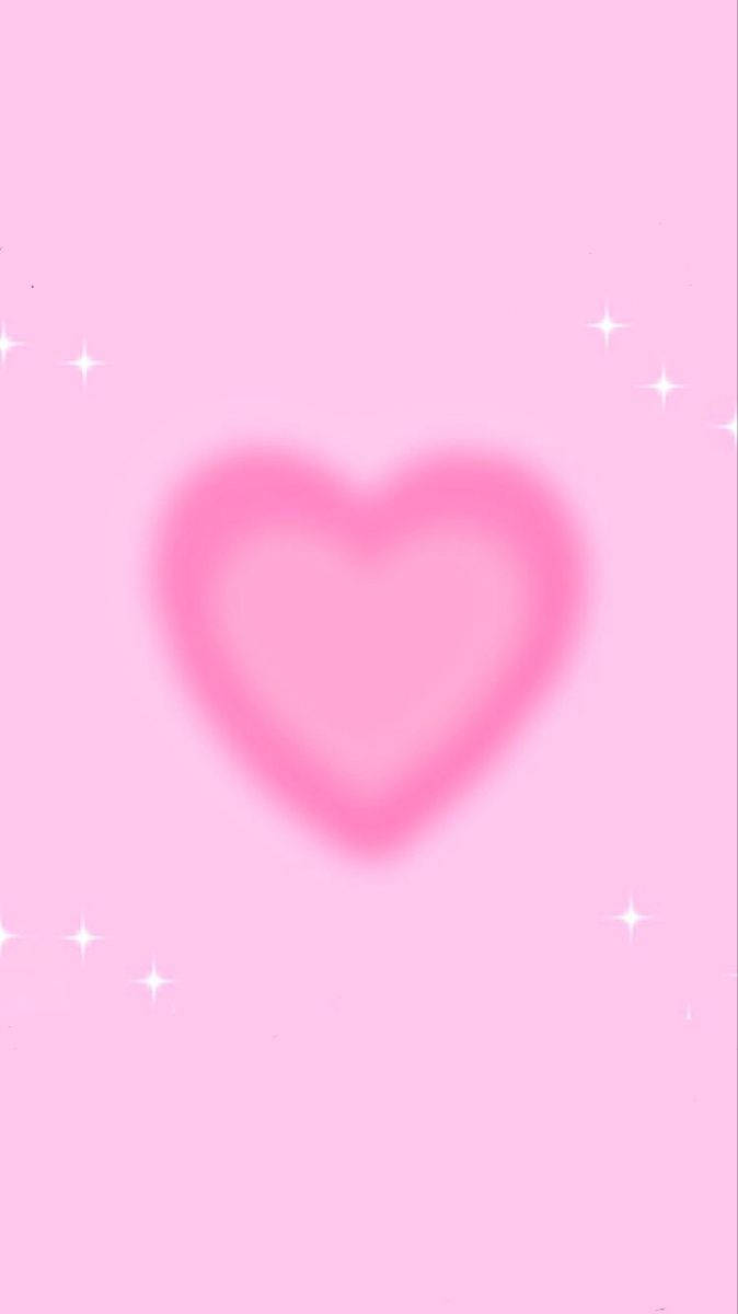 Powdery Pink Heart Wallpaper