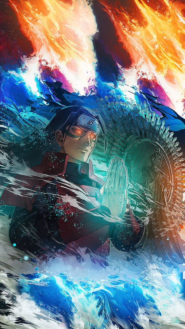 Powerful Hashirama Phone Colorful Wallpaper