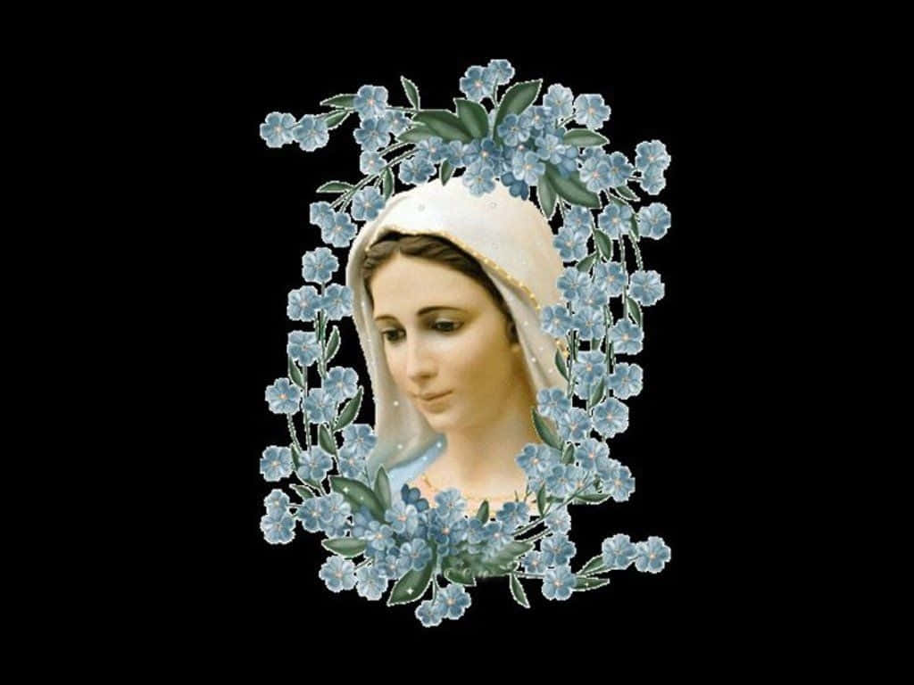 Praying To Mother Mary Wallpaper